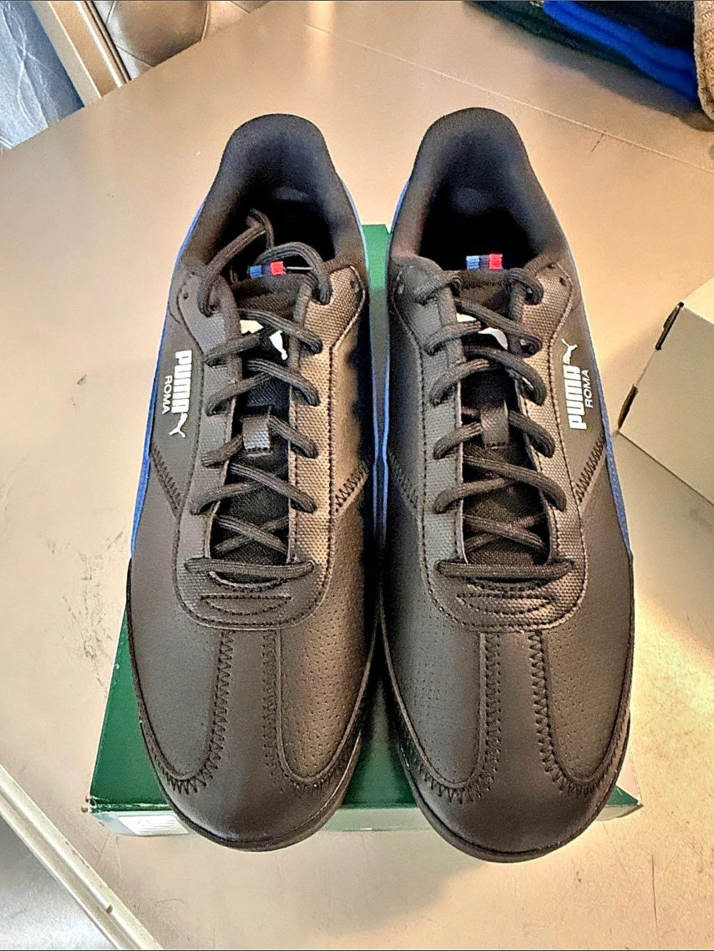 Puma BMW Motorsport x Puma Roma Black Estate Blue Sneakers Black & Blue US 12